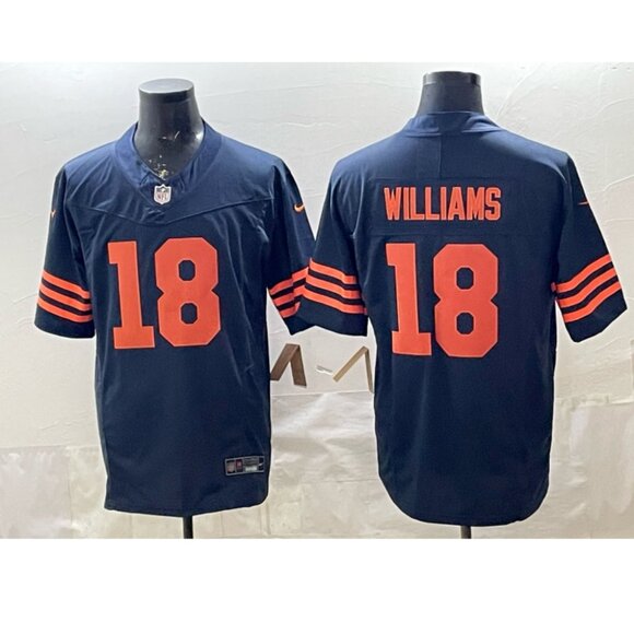 Other - 18 Caleb Williams Navy Vapor Jersey Stitched Can Choose Mens Youths